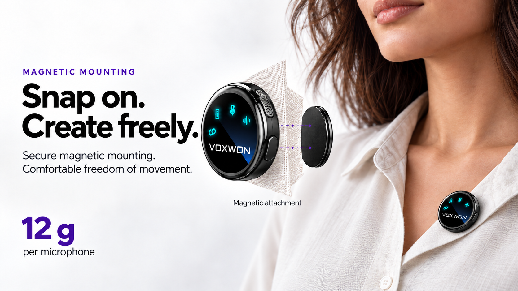 VOXWON S3 — Snap on. Create freely.