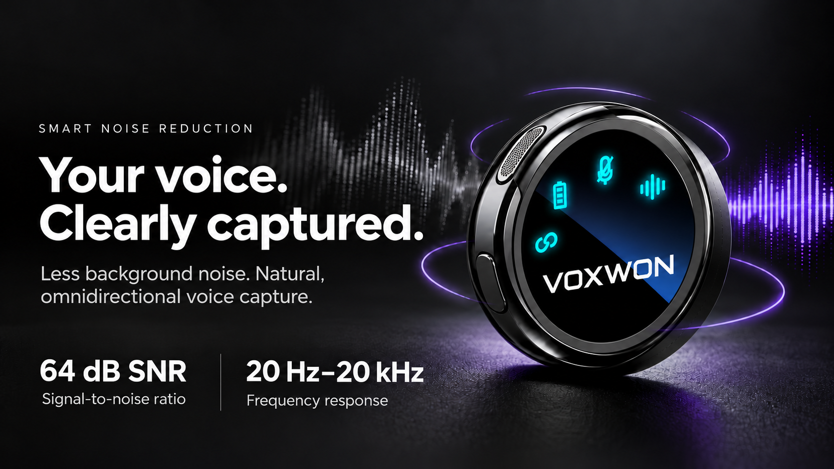 VOXWON S3 — Your voice. Clearly captured.